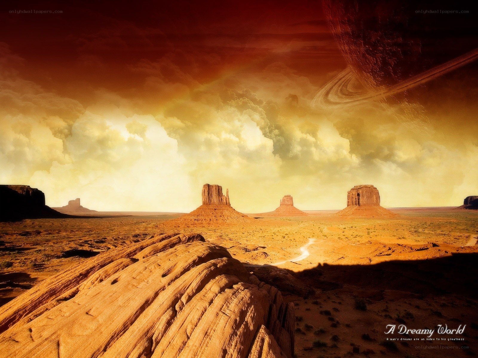 Dreamy alien landscape