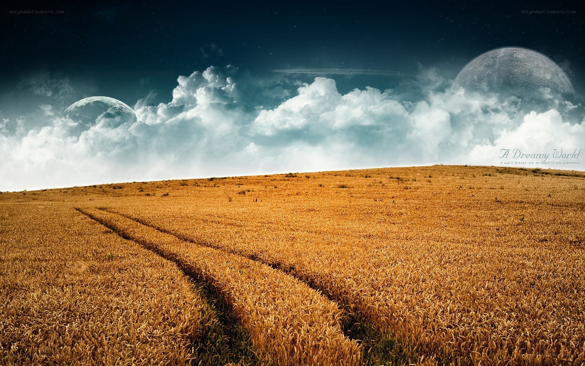 Dreamy alien landscape