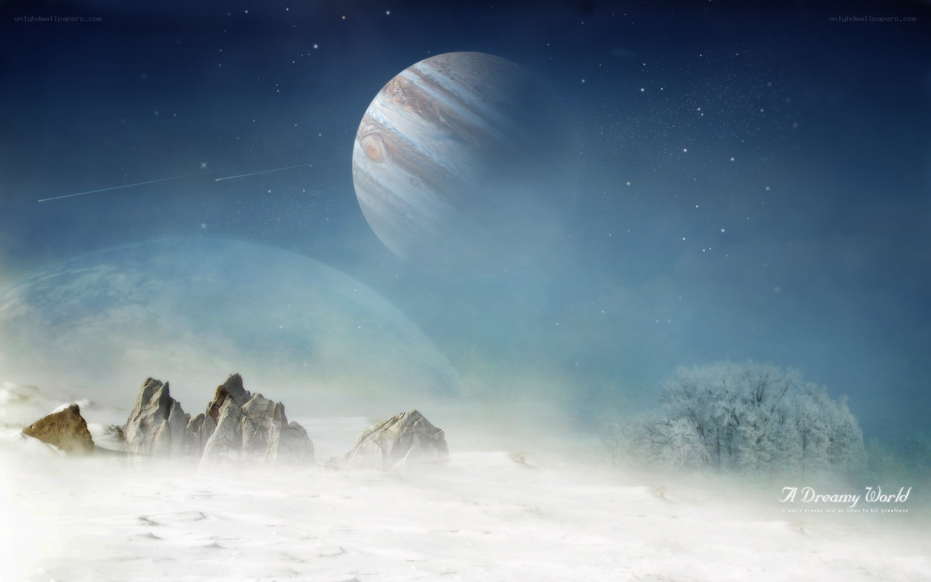 Dreamy alien landscape