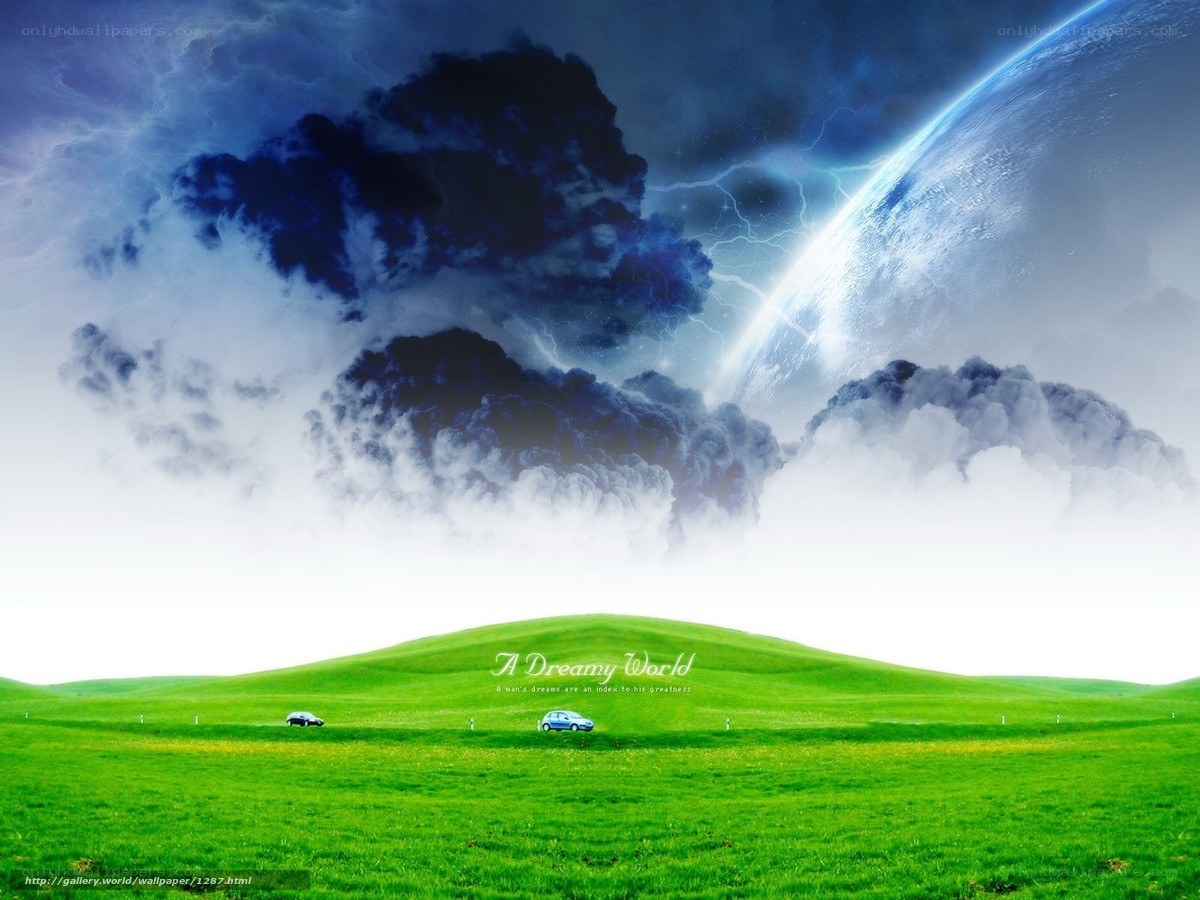 Dreamy alien landscape