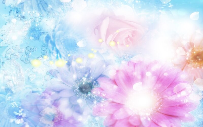dreamy floral abstract background