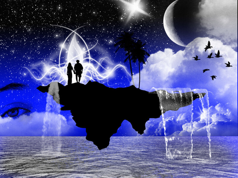 dreamy island couple