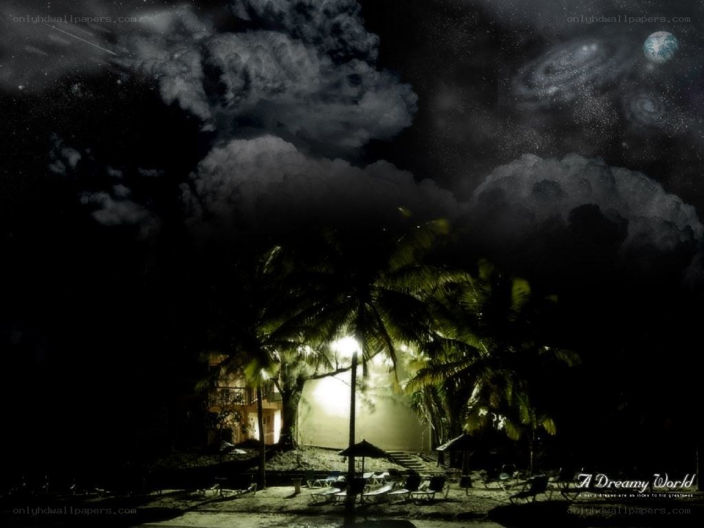 Dreamy night at the beach