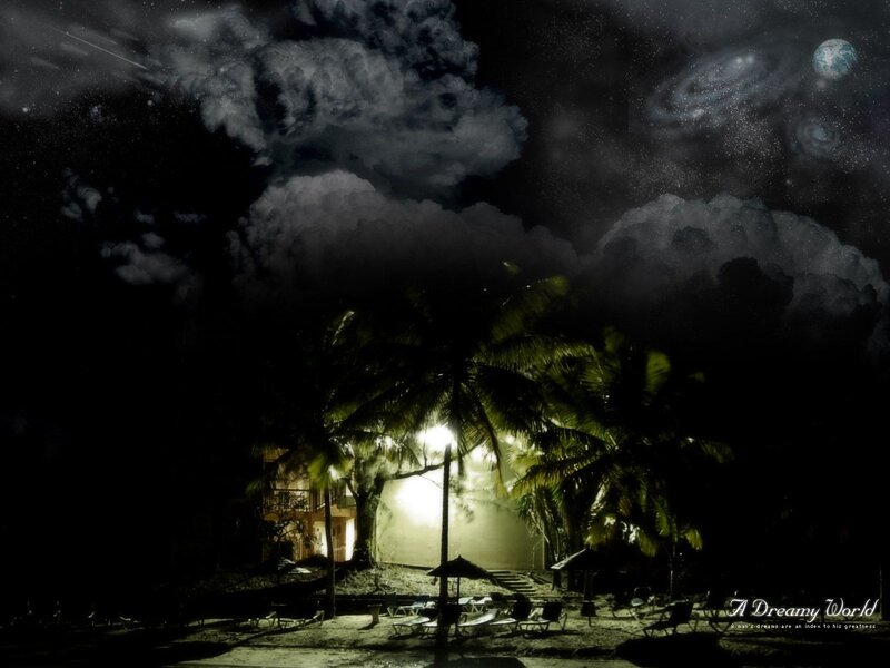 Dreamy night at the beach