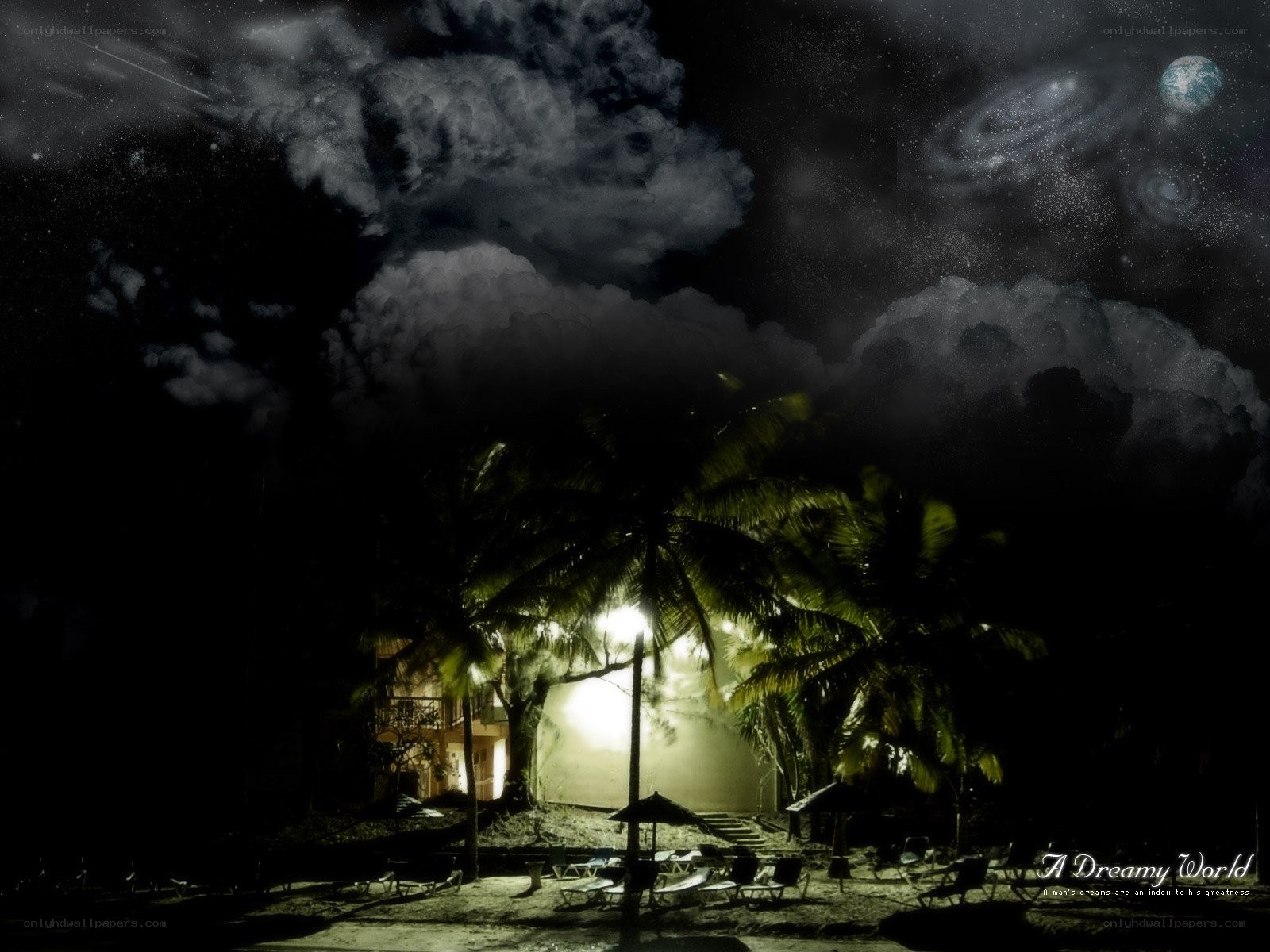 Dreamy night at the beach