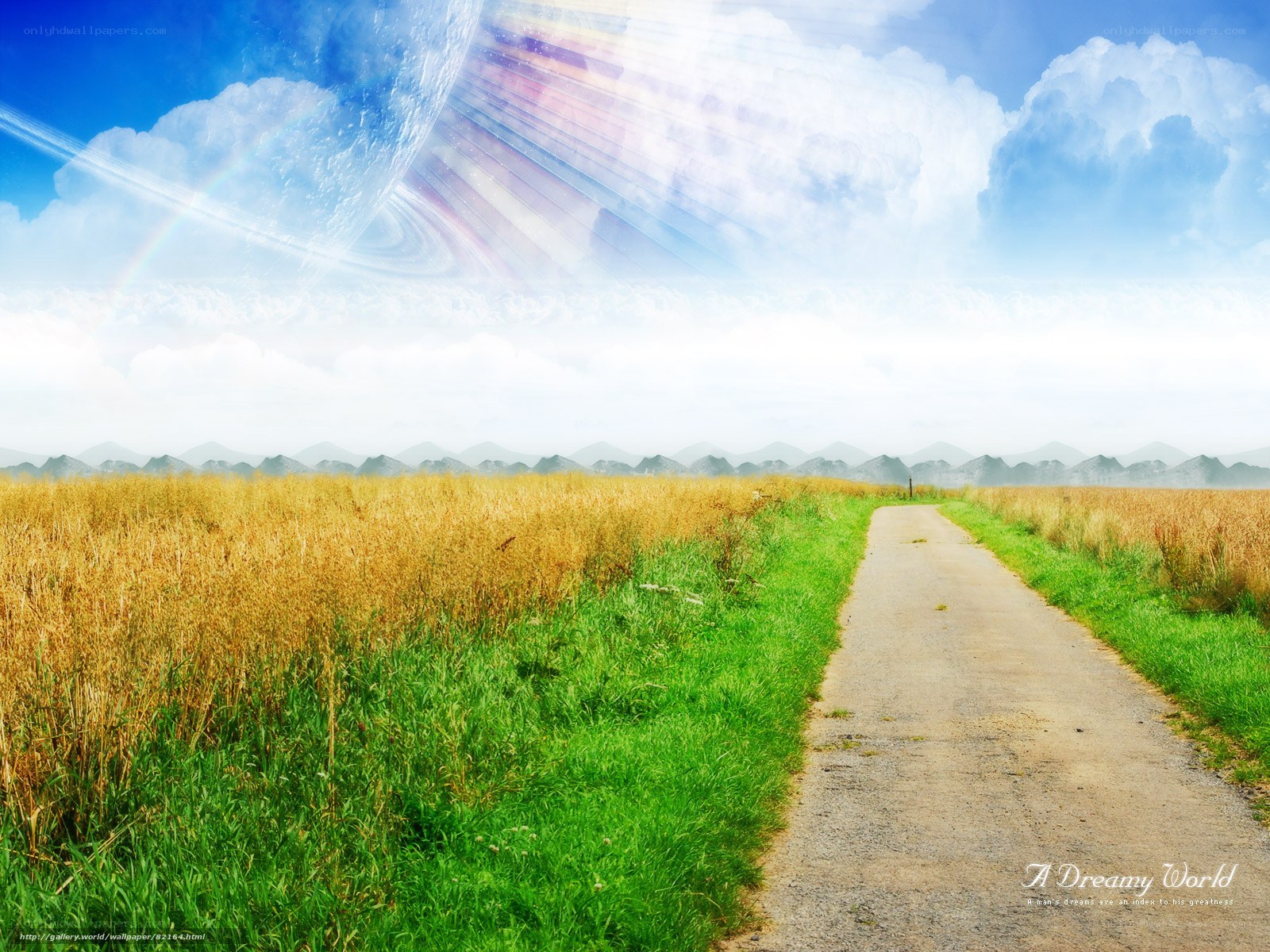 Dreamy path to the horizon