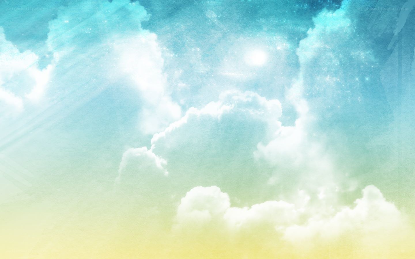 dreamy sky with clouds