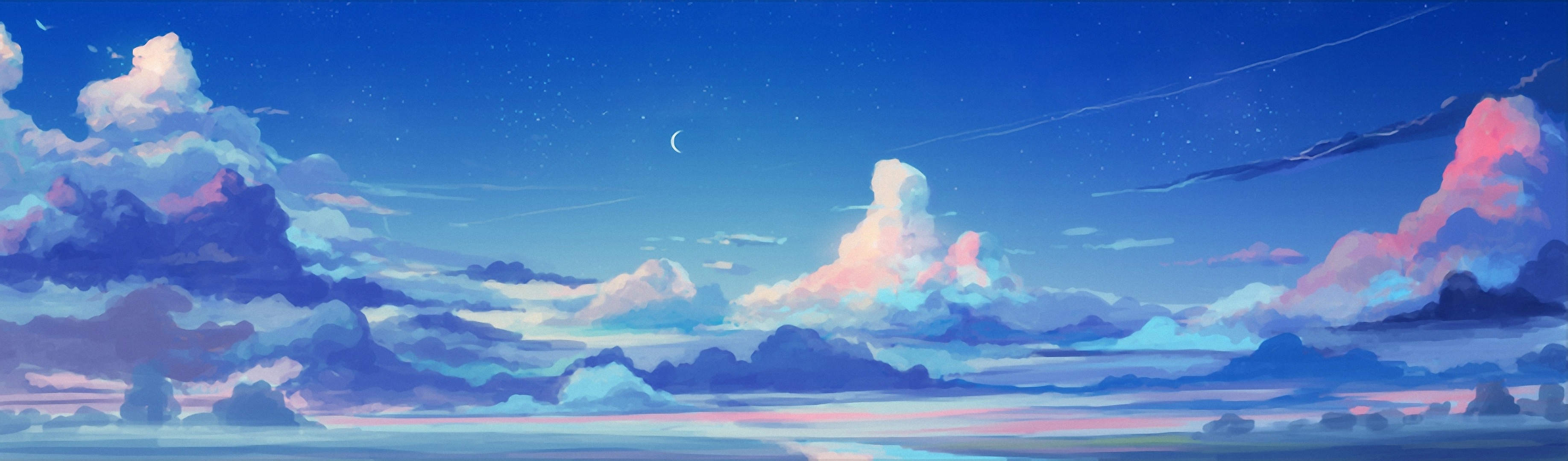 dreamy sky with clouds