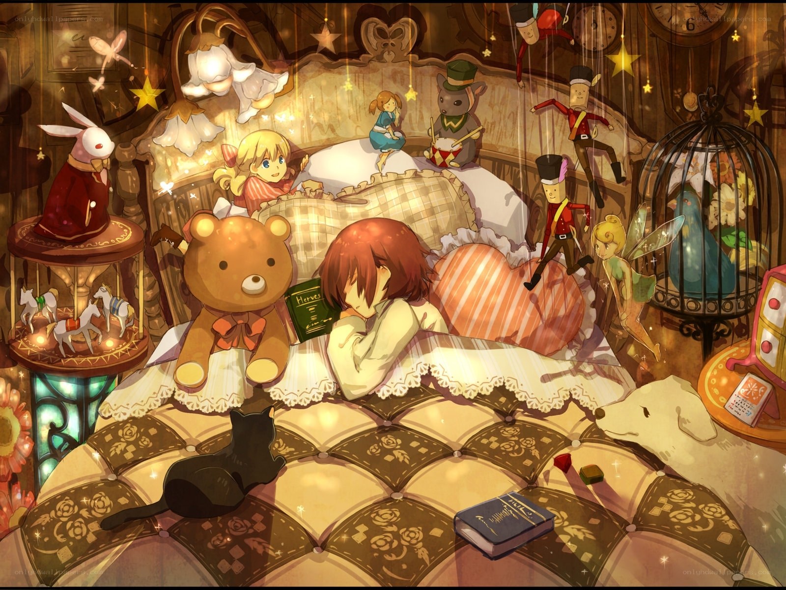 Dreamy toy-filled bedroom
