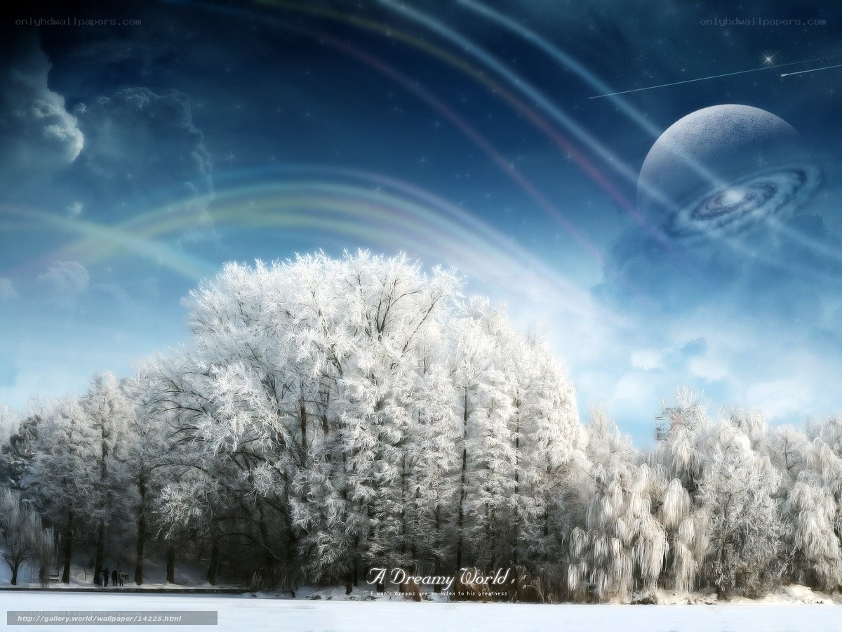 Dreamy winter landscape