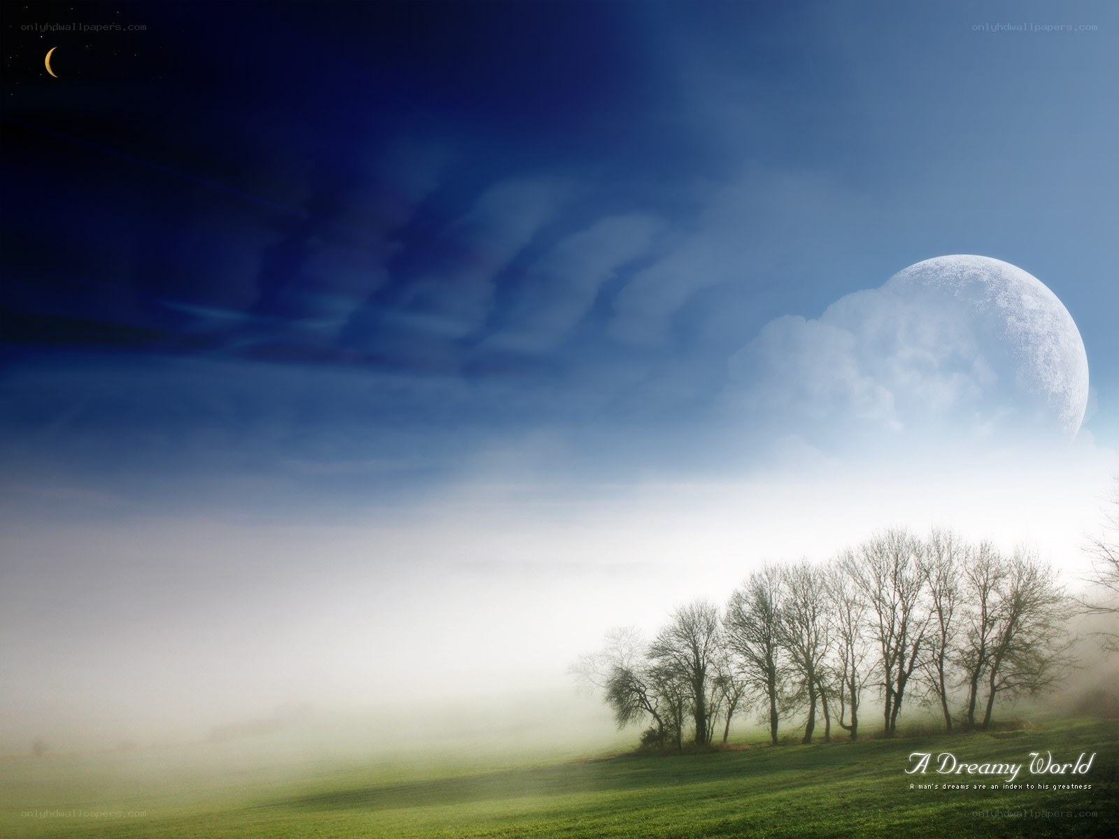 Dreamy world landscape