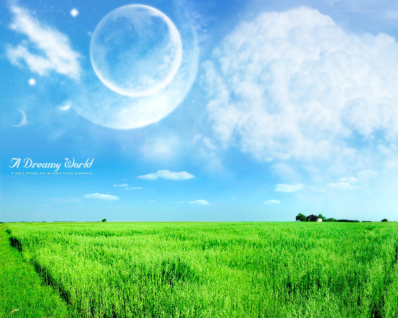 Dreamy world landscape