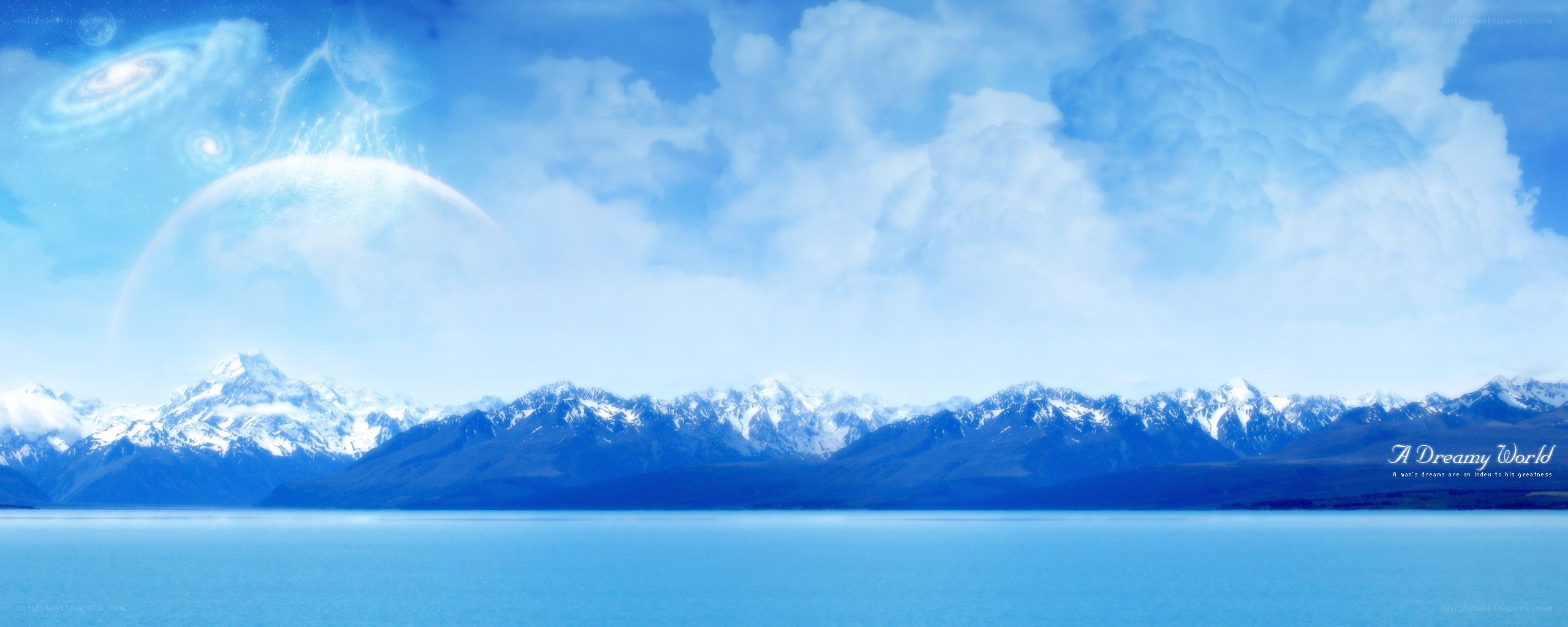 Dreamy world landscape