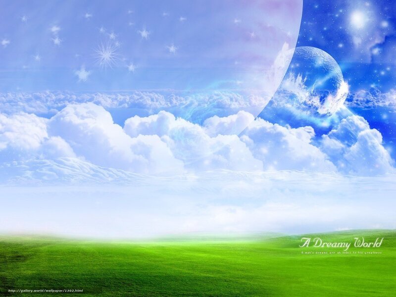 Dreamy world landscape