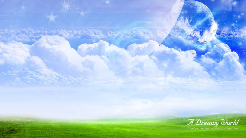 Dreamy world landscape