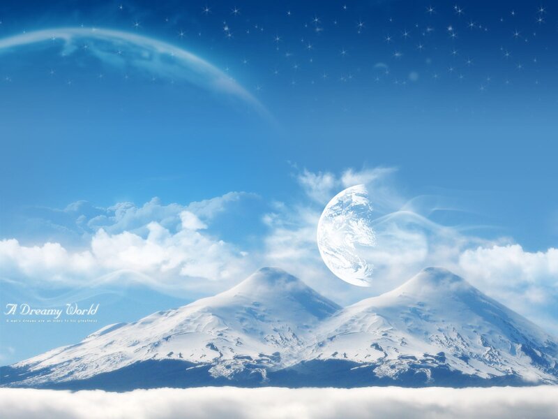 Dreamy world landscape