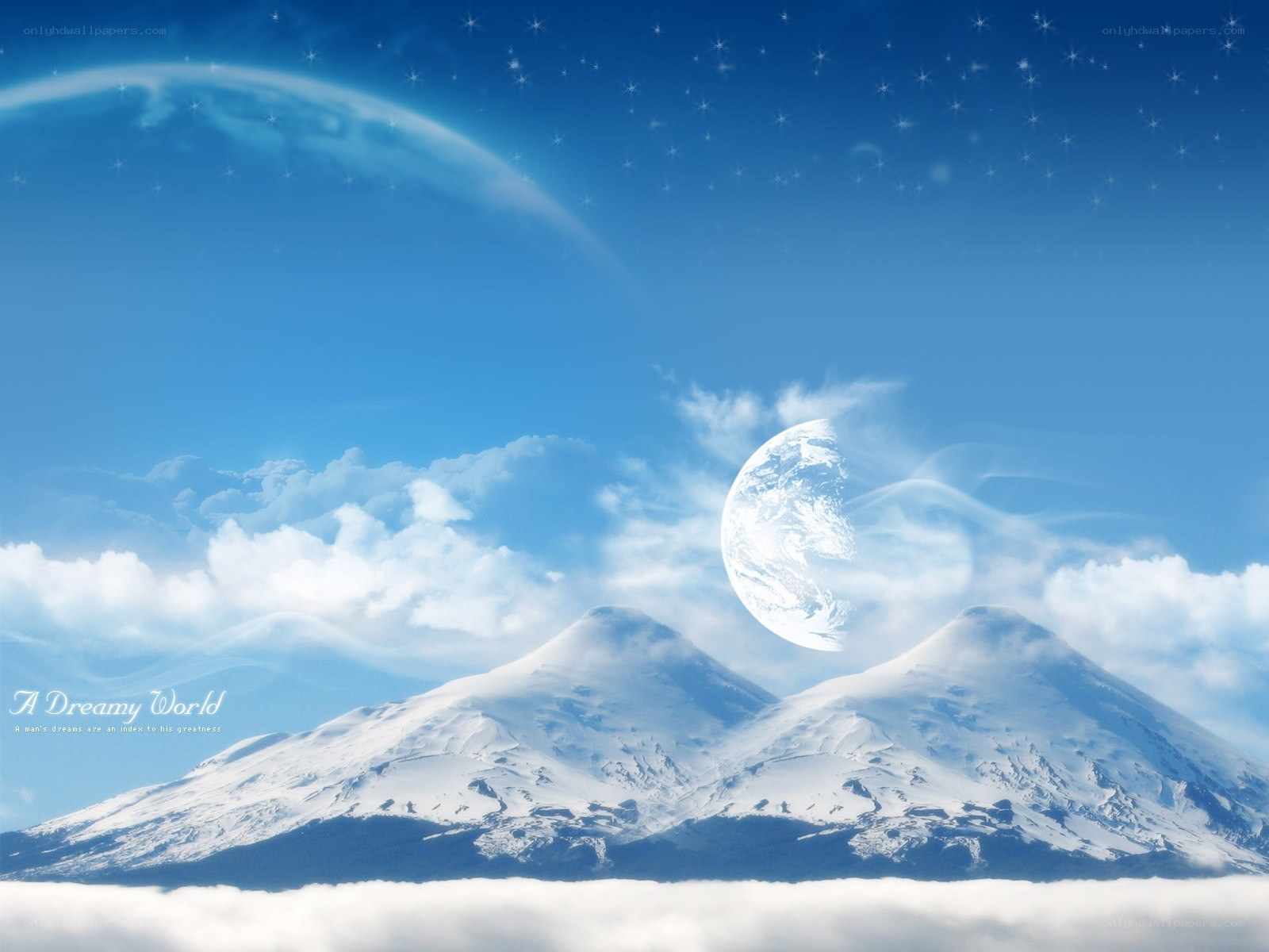 Dreamy world landscape