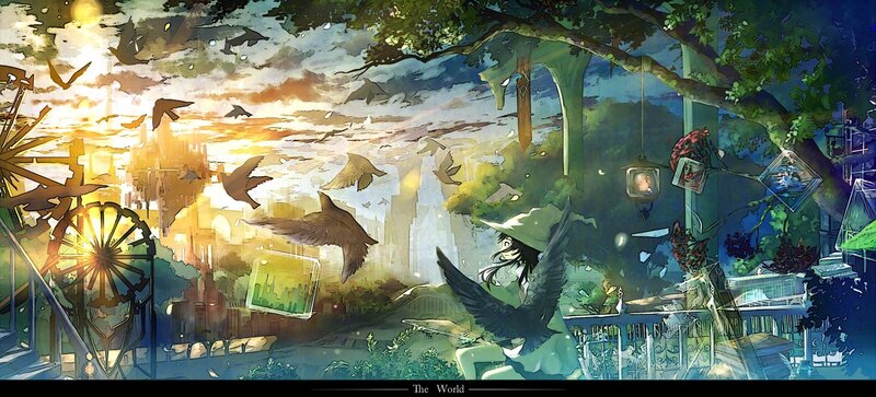 dreamy world of birds and light