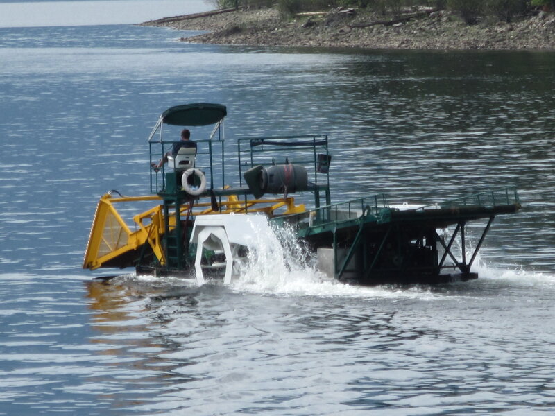 Dredging Boat on Water