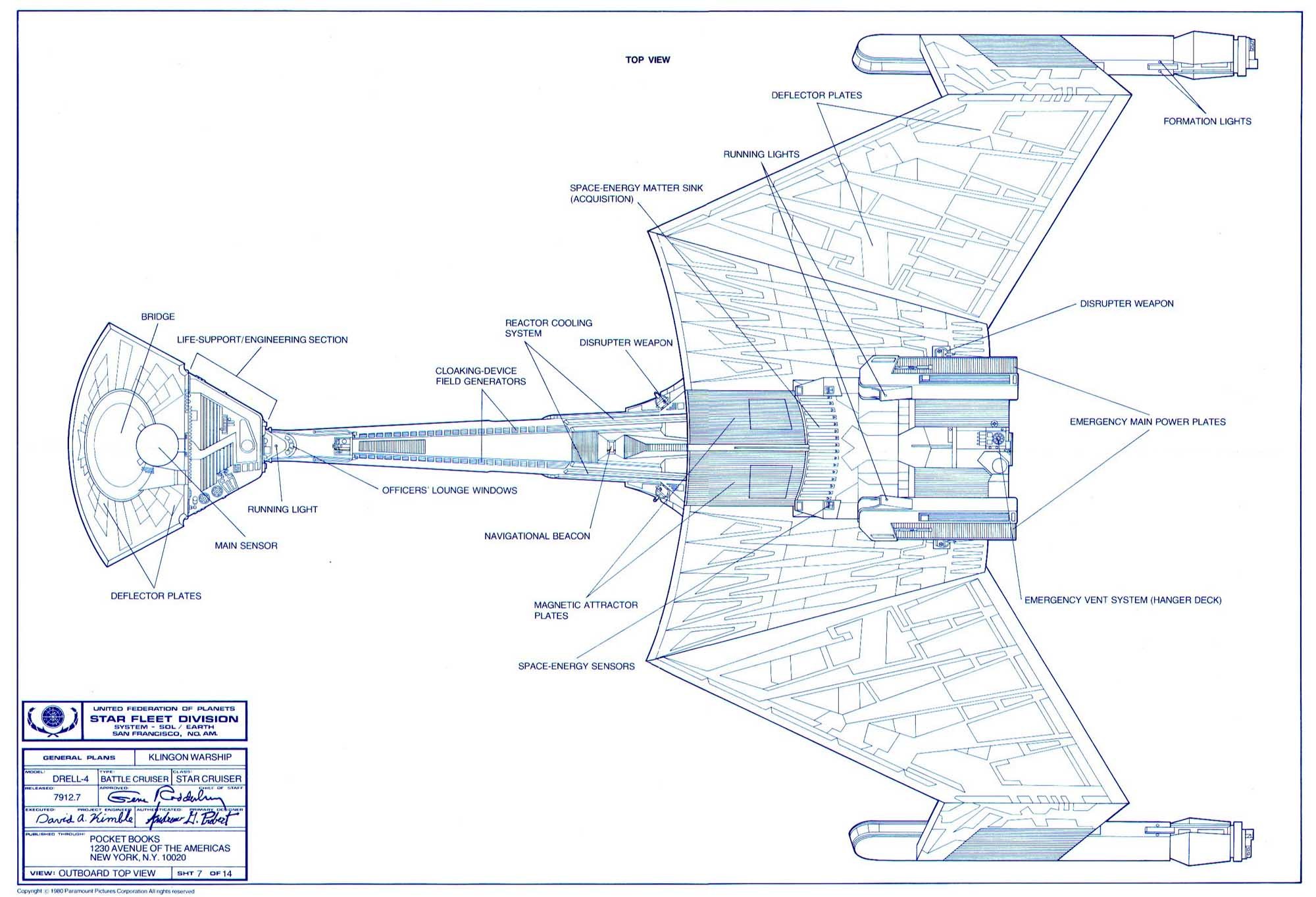 Drell-4 Battle Cruiser Blueprint