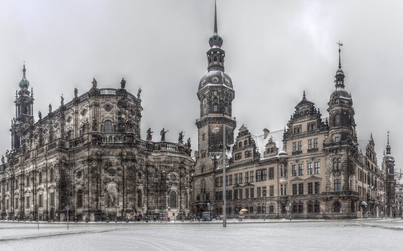 Dresden Cathedral and Town Hall