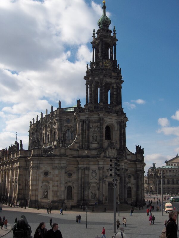 Dresden Cathedral with tower