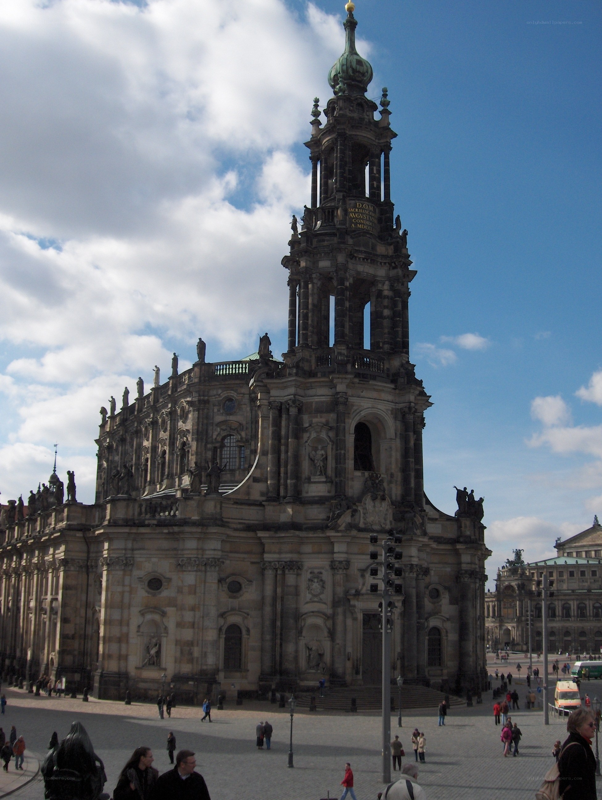 Dresden Cathedral with tower