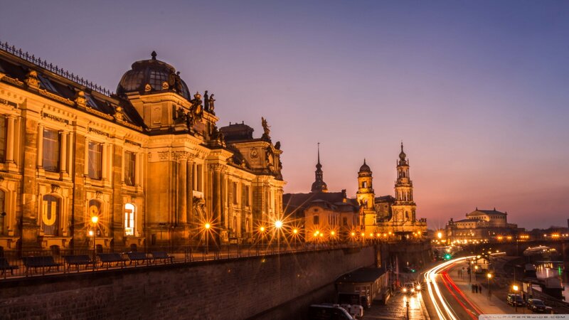 Dresden Cityscape at Dusk