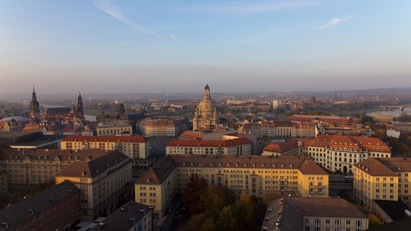 Dresden Cityscape — Blue
