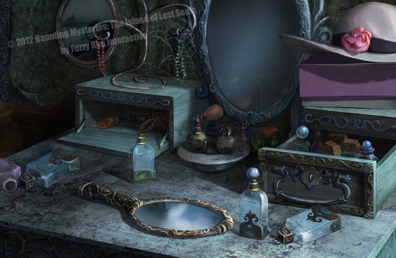 Dressing Table with Vanity Items