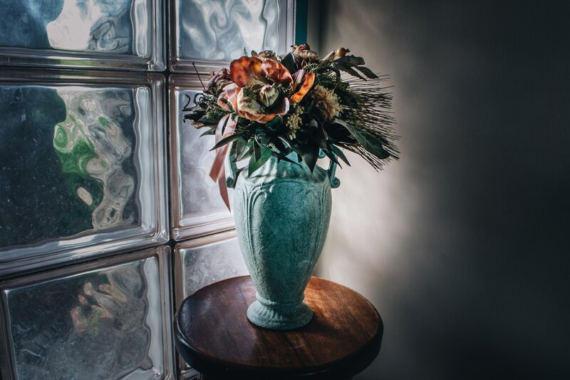 Dried Flower Arrangement — Green