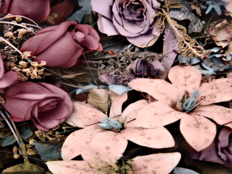 Dried Flower Arrangement — Pink, Somber