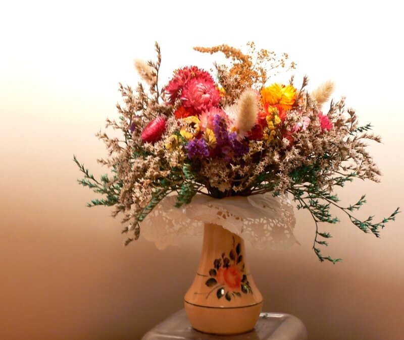 Dried Flower Bouquet — Beige, Calm