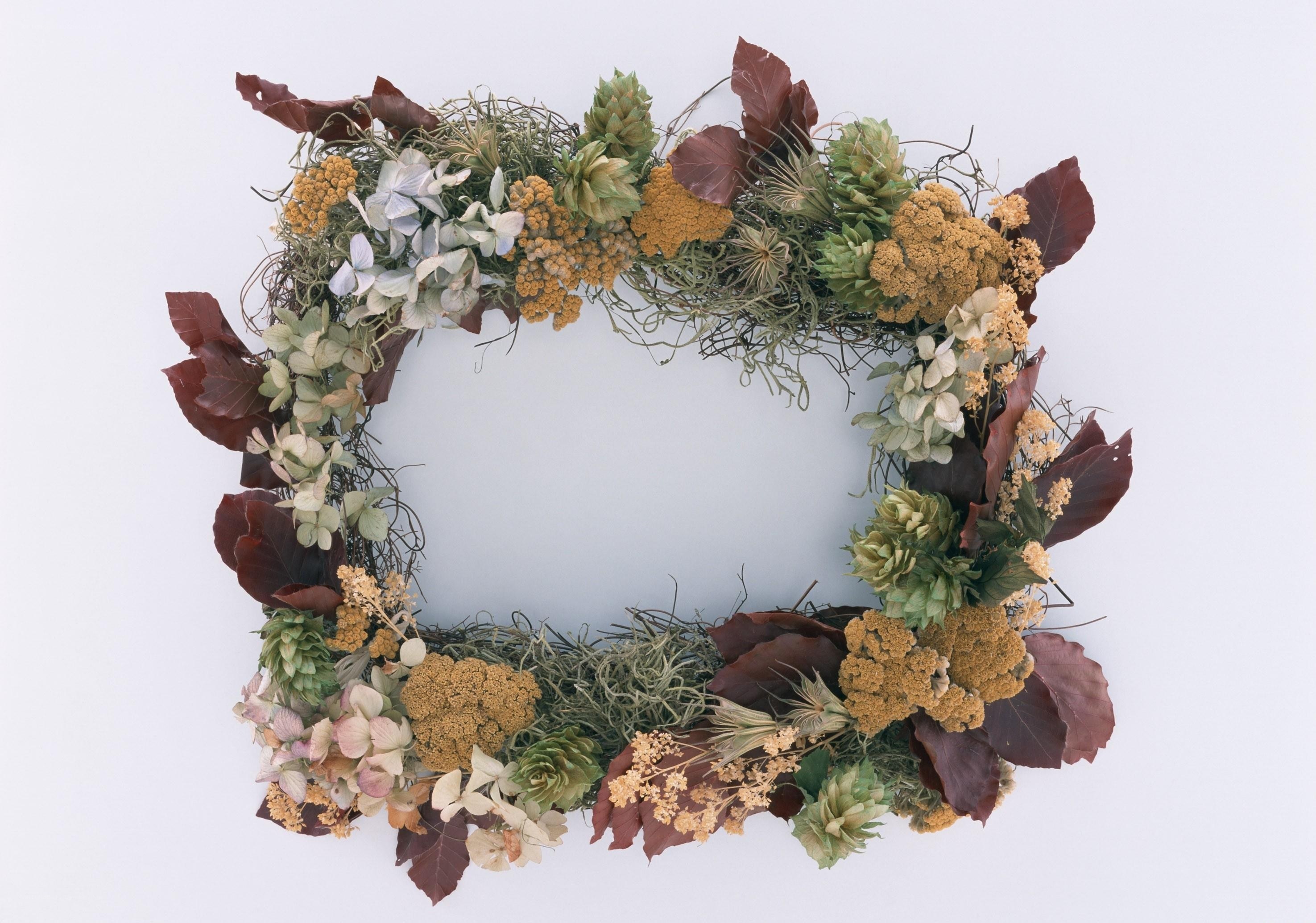 dried flower wreath