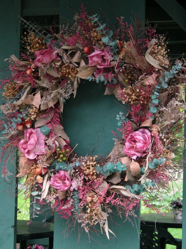 dried flower wreath