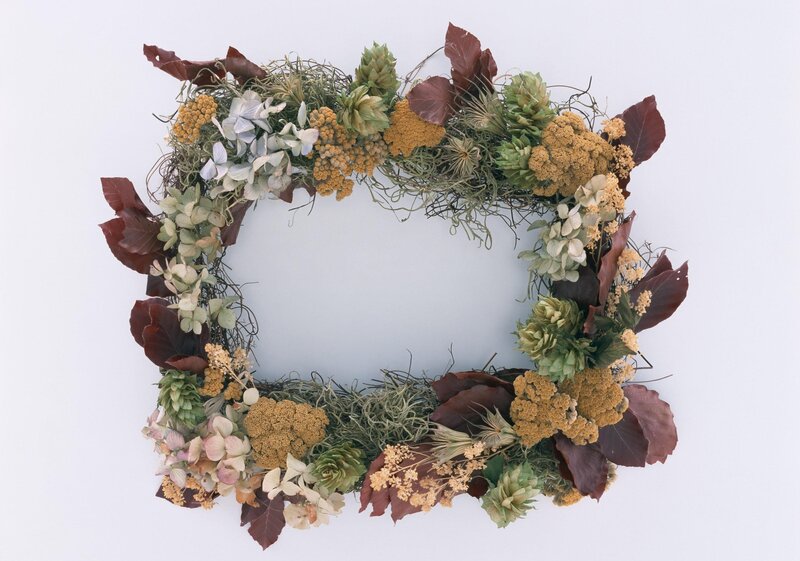 Dried Flower Wreath — Brown
