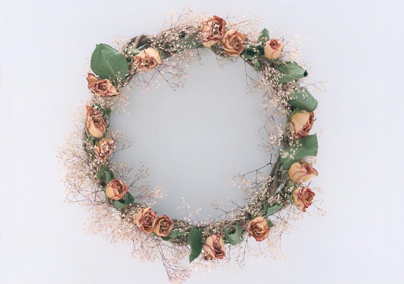 dried flower wreath