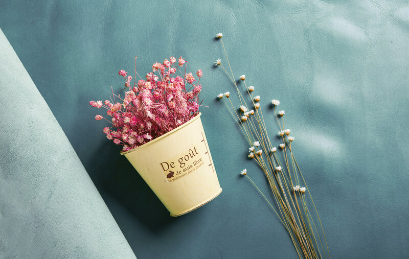 Dried Flowers in a Bucket