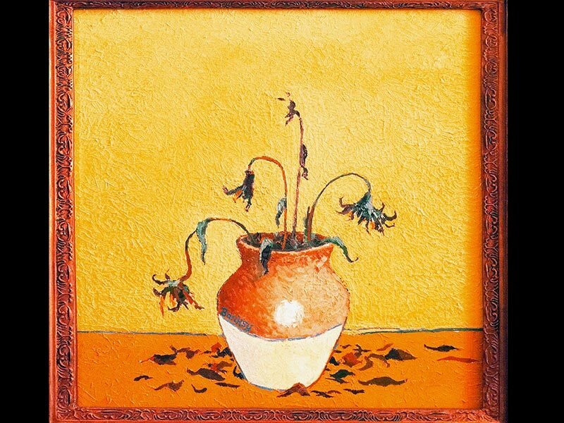 Dried Flowers in a Pot