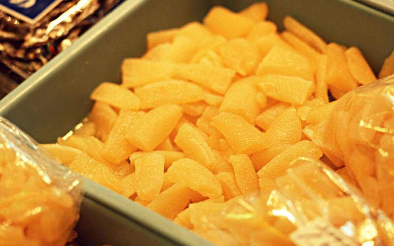 dried fruit in a container
