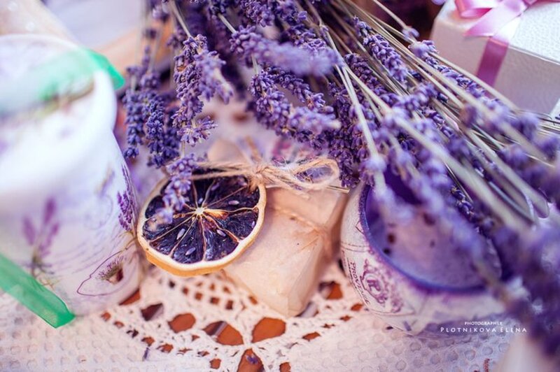 Dried Lavender Bouquet — Purple, Calm, Photograph, Dried Orange Slice