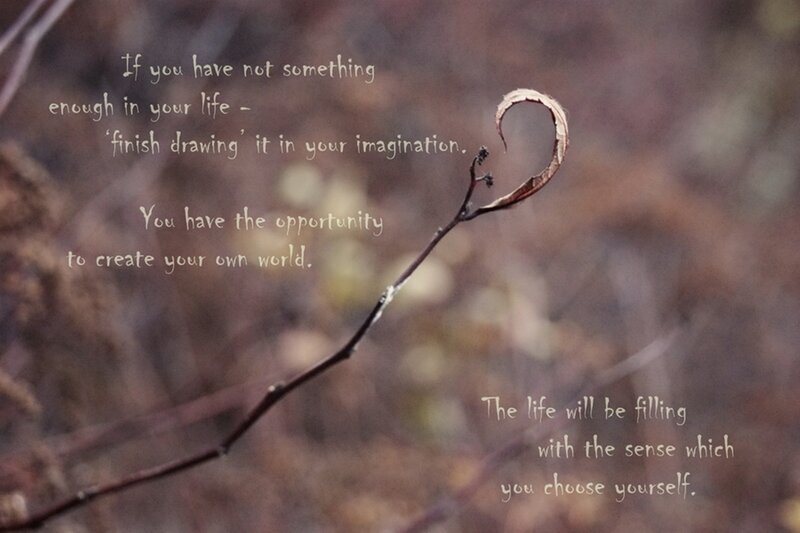 Dried Leaf on Branch — Brown, Contemplative