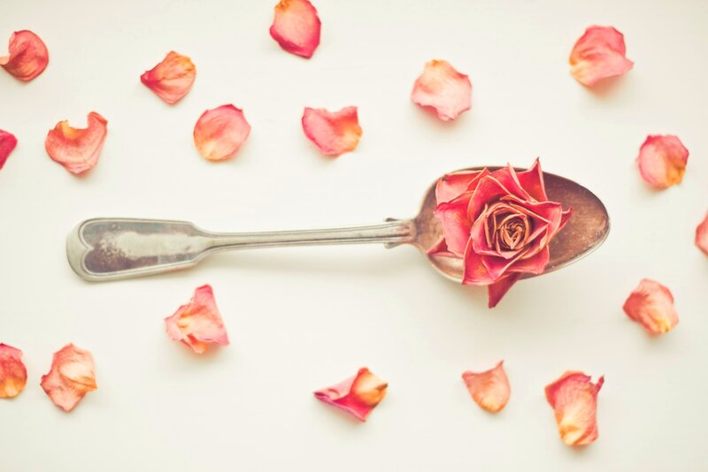 Dried Rose on Spoon