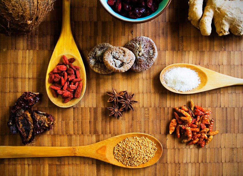 Dried Spices and Herbs — Brown, Calm