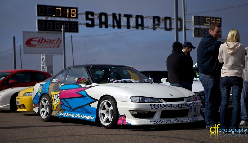 Drift car at Santa Pod