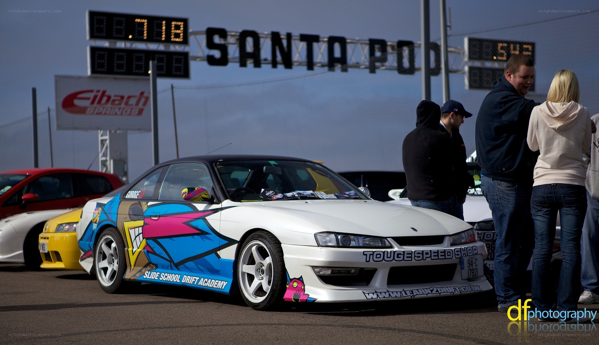 Drift car at Santa Pod
