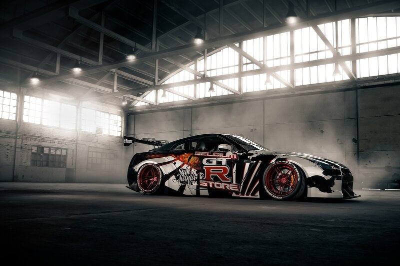 Drift Car in Warehouse