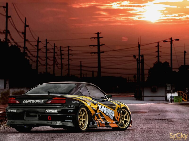 Drift Car on Road