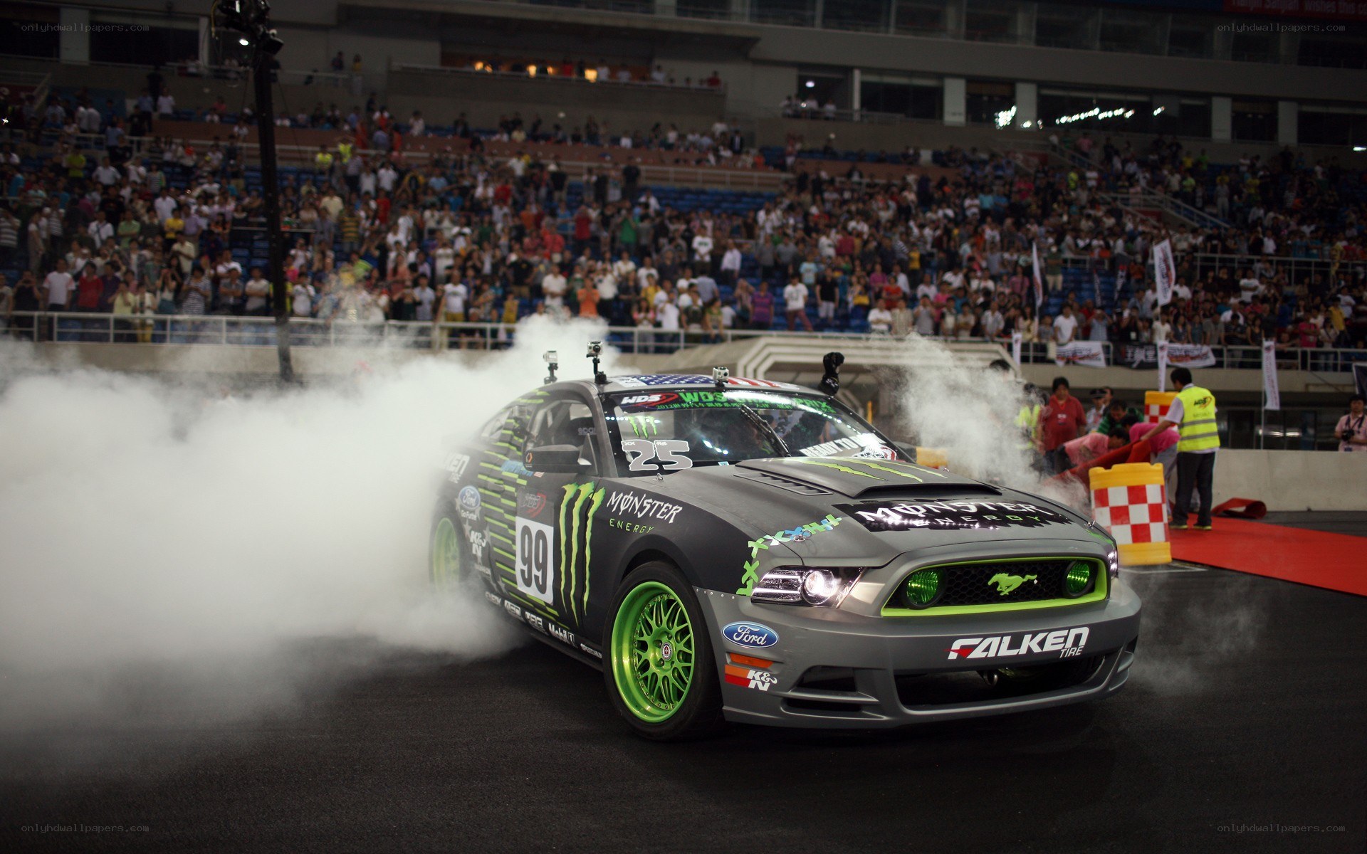 Drifting car at night race
