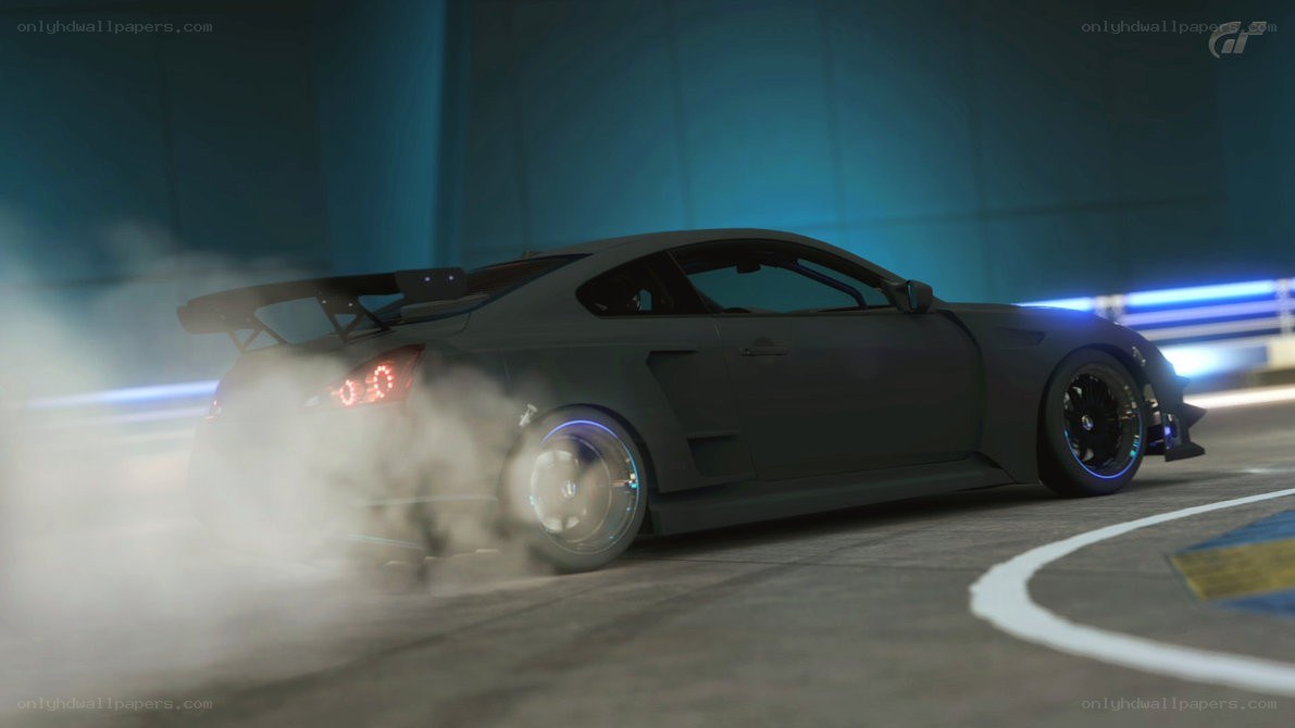 drifting car in tunnel
